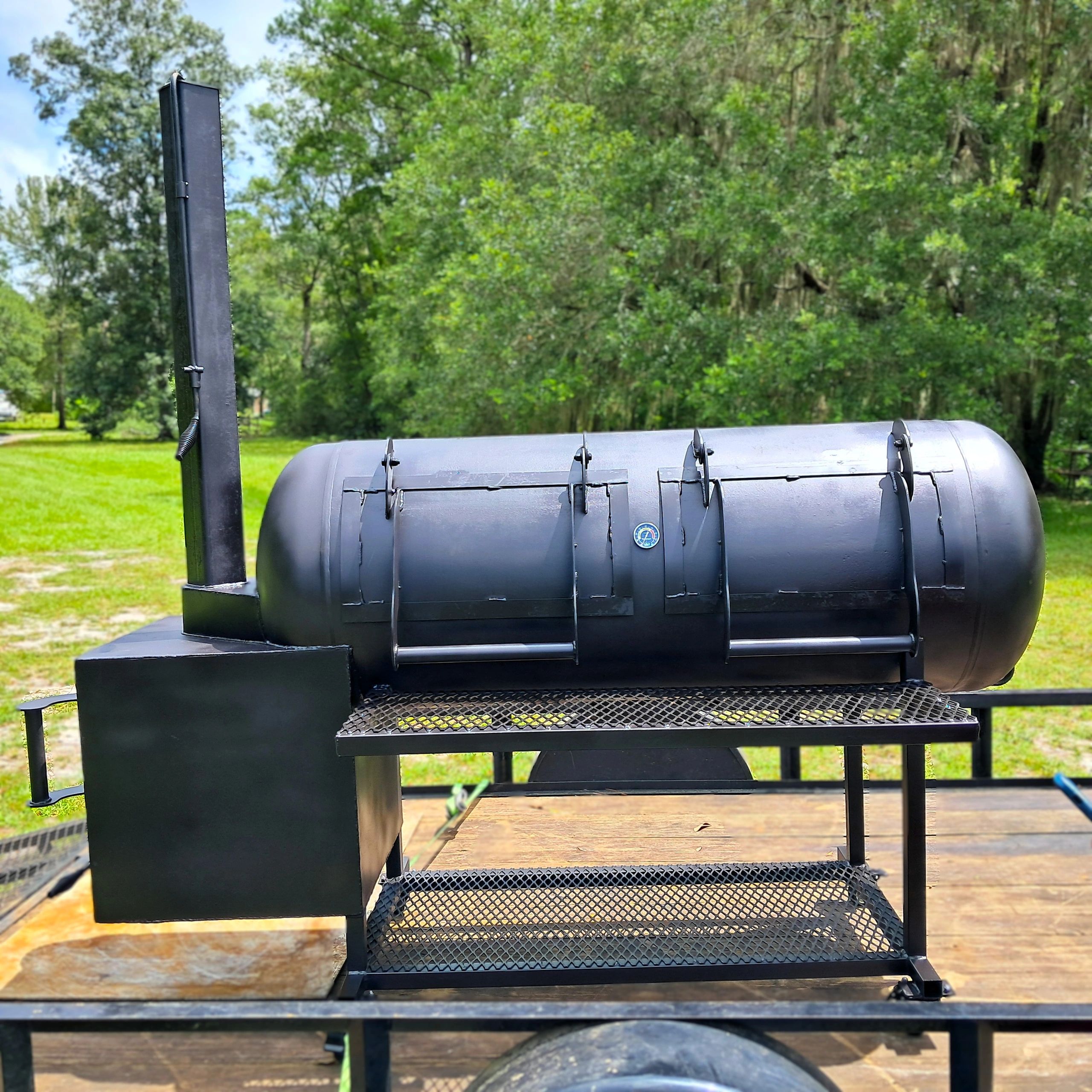 120 Gallon Reverse Flow Smoker - 1